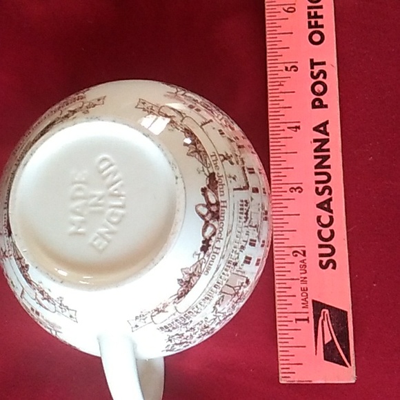βοΈ Vintage English Ironstone TransferWare Creamer John Hancock Vintage - Picture 10 of 16